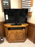 2012 LG 32-inch TV with oak stand