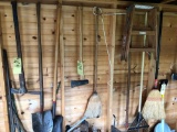 Yard tools, Garden spreader, Small stepladder