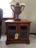 Pair of oak end tables