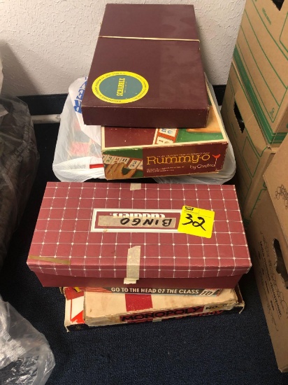 Collection of vintage board games