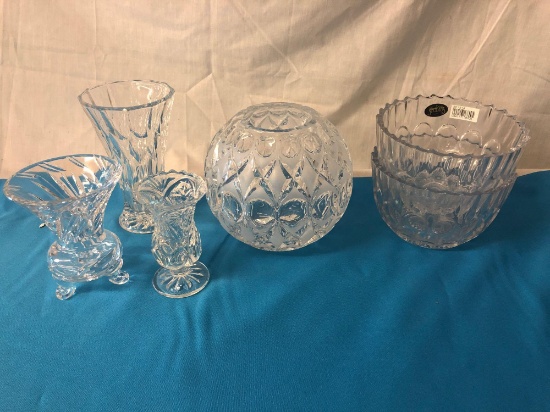 6 pieces crystal