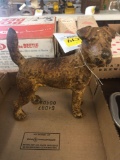 Airedale terrier cast-iron doorstop