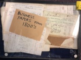 Business papers from the 1800s