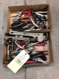 Hand tools, snips, pipe wrench.