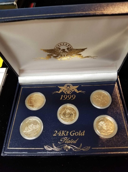 1999 24k gold plated state quarter set