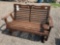 Wooden porch glider