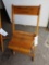 Wood folding chairs, bid x 35