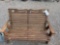 Wood bench