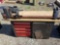 Tool work bench with craftsman 12 in wood lathe