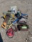 Craftsman circular saw, jigsaws, bottle jack, sump pump, miter box, birdhouse