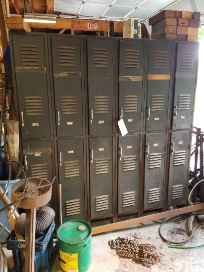 Metal lockers and cabinets