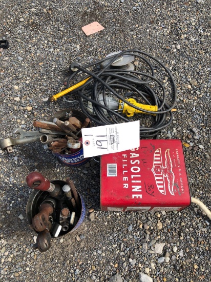Pneumatic tools, work light, gas can