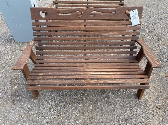 Wood bench