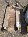 Aluminum wheel moving cart