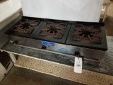 Castle 3-burner gas stove, works