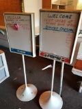 2 erase board signs