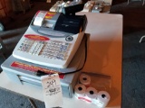 Casio cash register, PCR-T2000, works, keys and book