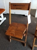 Wood folding chairs, bid x 50