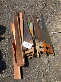 Hand saws, copper trim