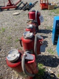 Five fire extinguishers