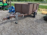 Homemade trailer with wood sides