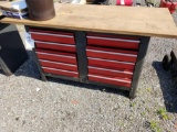 Tool bench cabinet