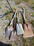 Sledge hammers, shovels
