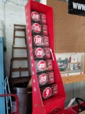 Coke display rack with plates