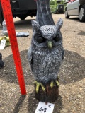Concrete owl statue