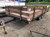 Homemade 16 foot tandem trailer