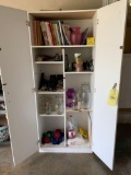 Vases, Books, Cabinet