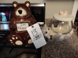 Bear & Cat Cookie Jars