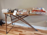 Wooden Ironing board w/ Asst. Games, Model Plane & Garmin