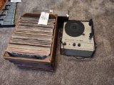 Califone Record Player & Assorted Records