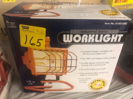 Industrial worklight, halogen, in box