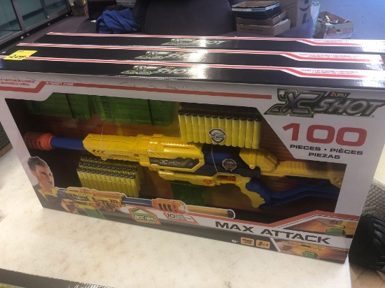 3 Zuru X Shot toy gun sets