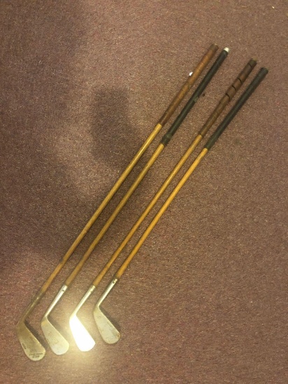 4 wooden shaft golf clubs