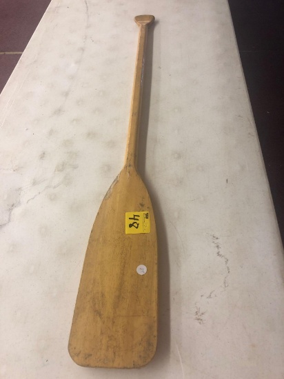 Wooden paddle oar