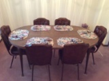 Formica-Top Table w/ 6 Chairs