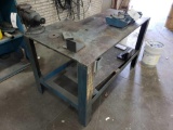 Heavy Metal Work Bench with Vise