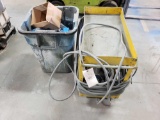 Painting Cart with Hose and Compressor, Trashcan