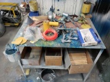 Painting Supplies, Metal Table
