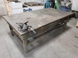 Metal Table with Vise