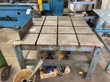 Metal Work Table with Vise