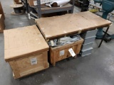 Metal Boxes, Shipping Crates, Table