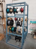 Wire Spools and Metal Spool Rack