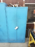 Metal Cabinet and Contents