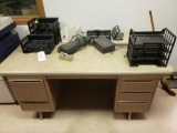 Desk, Paper Cutter, APC Power Backups