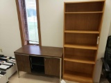 Desk and Shelf