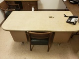 Metal Desk and Chair